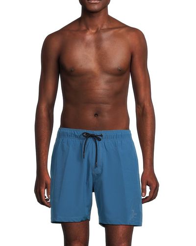 Onia Drawstring Swim Shorts - Blue
