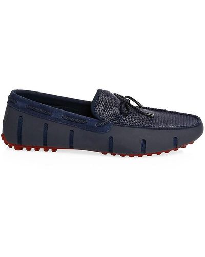 Swims Lux Braided Driving Loafers - Blue