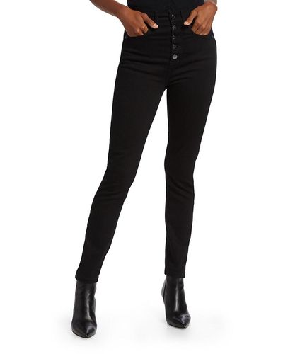 Veronica Beard Maera High-rise Skinny Jeans - Black