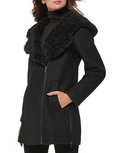 Kenneth cole deals funnel neck coat