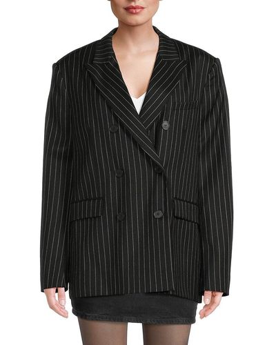 IRO Goni Striped Blazer - Black