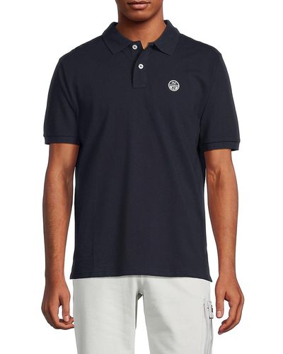 North Sails Short Sleeve Knit Polo - Blue