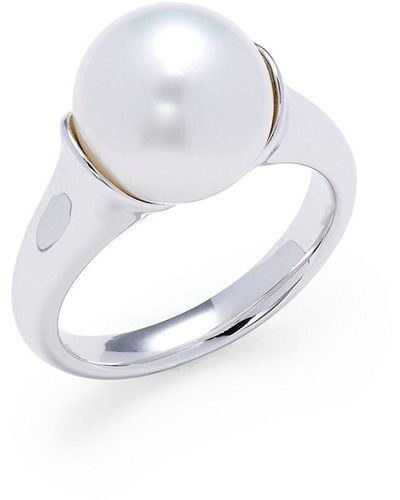 Tara Pearls 18k White Gold & 11mm-13mm South Sea Cultured Pearl Ring - Metallic