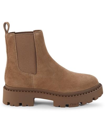 Ash Genie Suede Chelsea Boots - Brown
