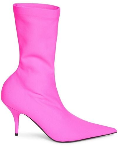 Balenciaga Knife 80 Mid-calf Boots - Pink