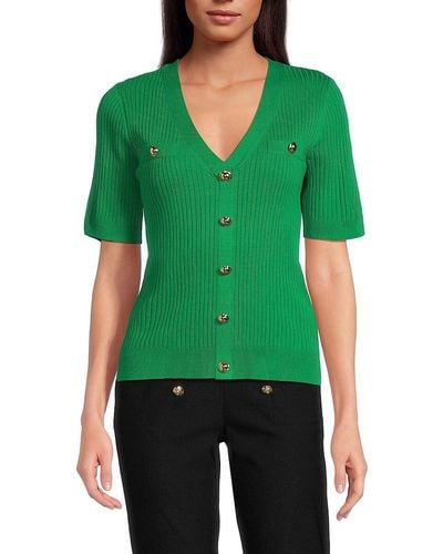 Nanette Lepore Elbow Sleeve Sweater - Green
