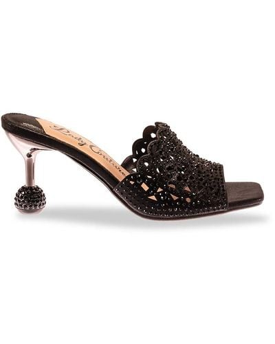 Lady Couture Fairy Studded Scallop Metallic Sandals - Brown