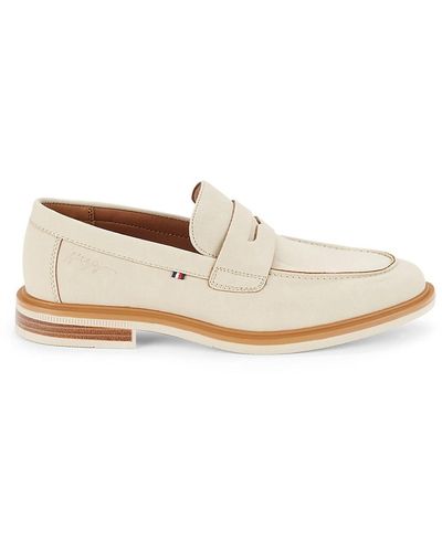 Tommy Hilfiger Apron Toe Penny Loafers - Brown