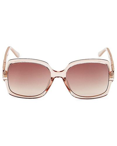 Jimmy Choo Sammi 58mm Square Sunglasses - Pink