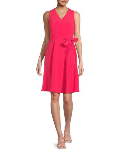 Calvin Klein Belted Dress - Pink