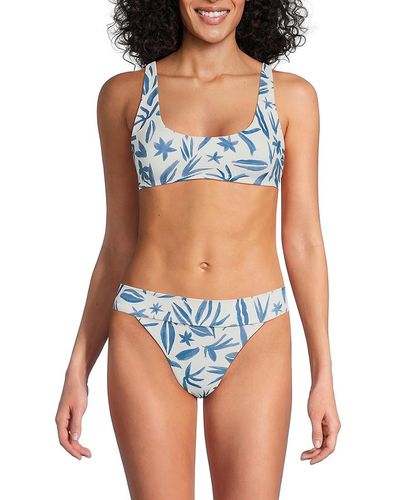 Onia Scoopneck Bikini Top - Blue