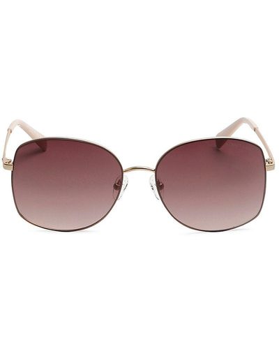 Kenneth Cole 59mm Round Sunglasses - Brown