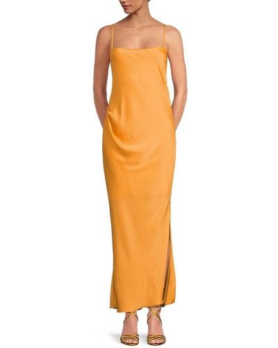 IRO Luza Satin Maxi Dress - Orange