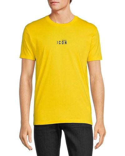 DSquared² Graphic Tee - Yellow