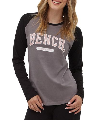 Bench Myaree Varsity Baseball Tee - Grey