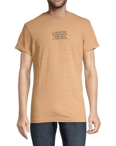 G-Star RAW Heathered Graphic T-shirt - Orange
