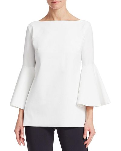 La Petite Robe Di Chiara Boni Natty Bell-sleeve Top - White