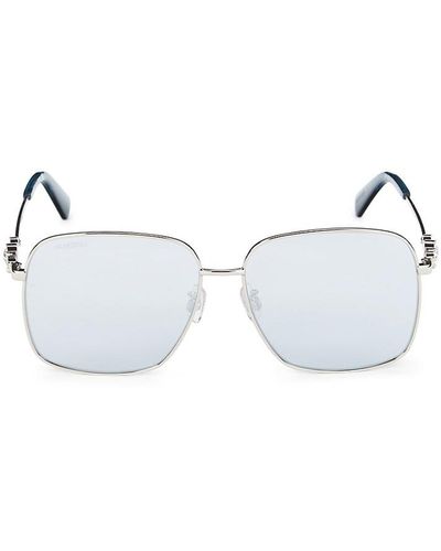 Swarovski 59mm Crystal Square Sunglasses - Blue