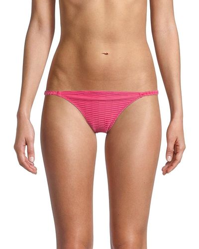 Solid & Striped The Morgan Ribbed Bikini Bottom - Pink