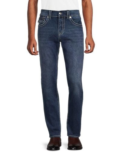 True Religion Rocco High Rise Relaxed Skinny Jeans - Blue