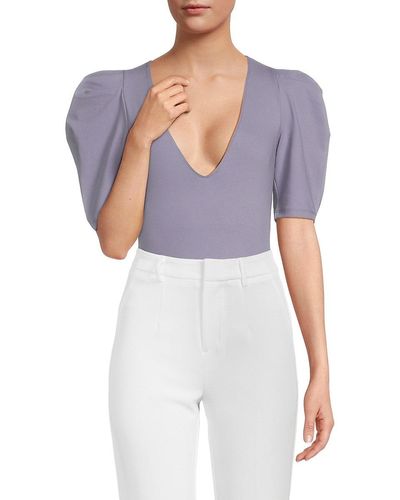 Free People Under It All Bodysuit Silver Blues LG (Women's 12) at   Women's Clothing store
