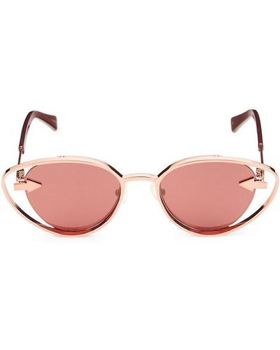 Karen Walker Kissy Kissy 51Mm Cat Eye Sunglasses - Pink