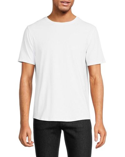 Kenneth Cole Solid Stretch Tee - White