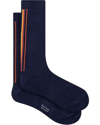 Paul Smith Stripe Back Socks - Blue