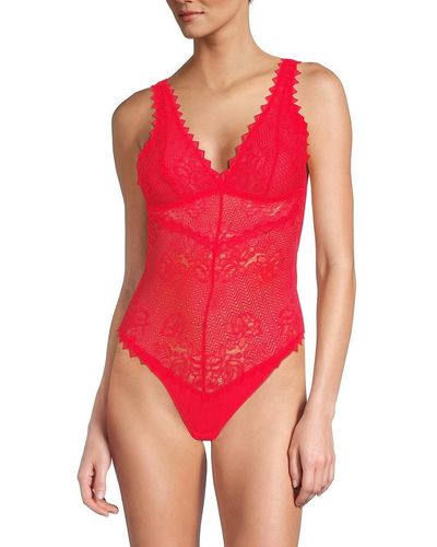 Cosabella Leonora Lace Teddy - Red