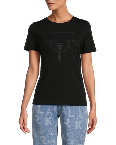 Karl Lagerfeld Cocktail Graphic Tee - White