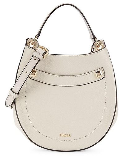 Furla Mini Afrodite Leather Two Way Top Handle Bag - Yellow