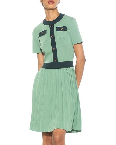 Alexia Admor Anders Mini A Line Dress - Green