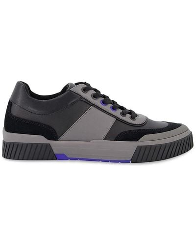 DKNY Colorblock Platform Sneakers - Black