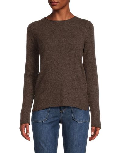 Sofia Cashmere 'Relaxed Cashmere Sweater - Brown