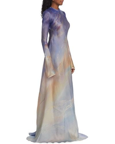 Zimmermann Tama Silk Slip Gown - Multicolor