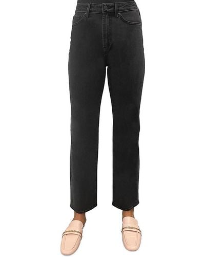 Articles of Society Village High Rise Straight Leg Jeans - Black
