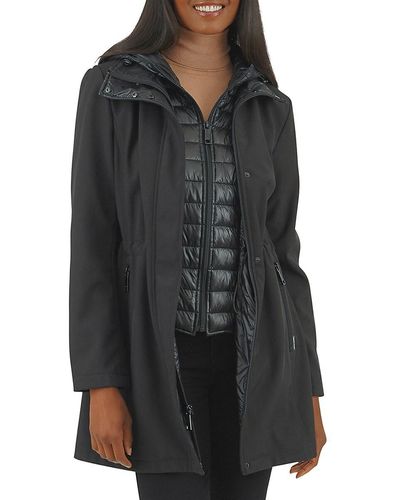 Nine West Hooded Softshell Jacket - Black