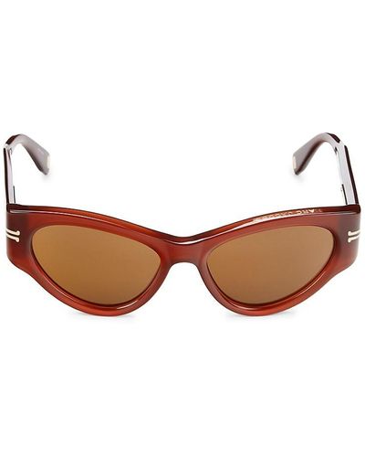 Marc Jacobs 53mm Cat Eye Sunglasses - Brown