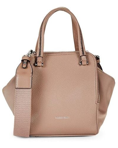 Calvin Klein Marble Two Way Tote - Pink