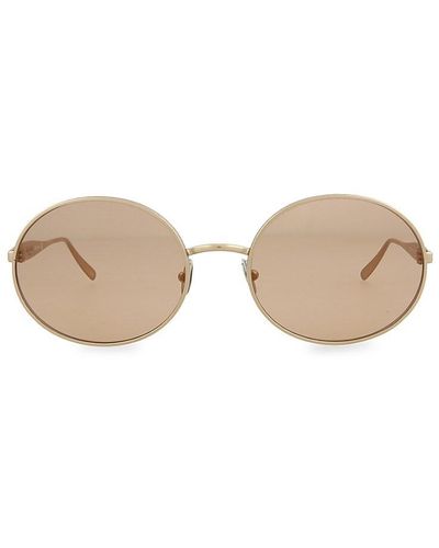 Alaïa 57mm Oval Sunglasses - Natural