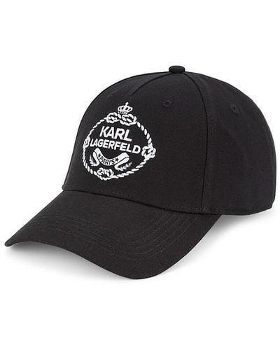 Karl Lagerfeld Logo Baseball Cap - White