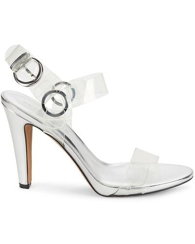 Karl Lagerfeld Cieone Ankle Strap Sandals - White