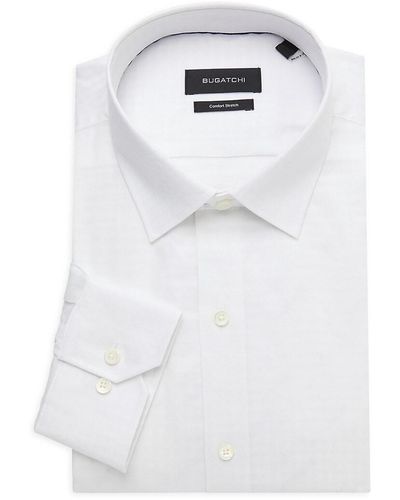 Bugatchi Slim Fit Dress Shirt - White