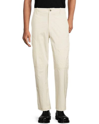 3.1 Phillip Lim Flat Front Trousers - Natural