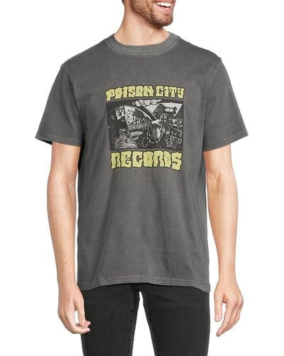 Neuw Poison City Records Graphic Tee - Grey