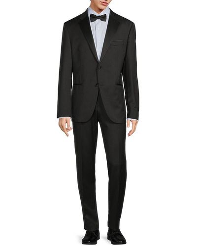 BOSS by HUGO BOSS Jeckson Regular Fit Virgin Wool Tuxedo Suit - Black