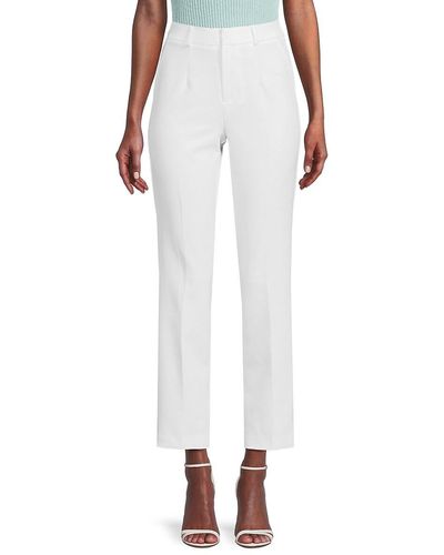 Saks Fifth Avenue Crop Straight Leg Pants - White