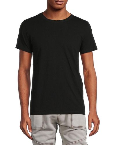 Balmain 'Distressed Crewneck T Shirt - Black
