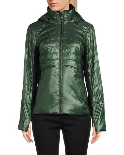 Calvin Klein Solid Puffer Jacket - Green