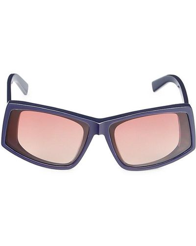 Sportmax 63mm Rectangle Sunglasses - Pink